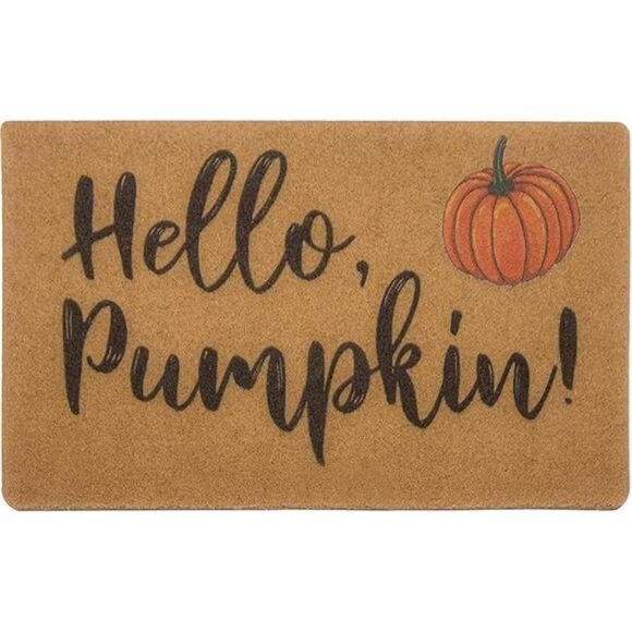 IZUS‎ Hello-Pumpkin Welcome-Doormats - Non-Slip Coir Entrance-Mat - Picture 7 of 7